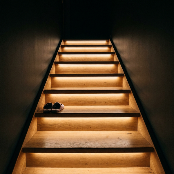 Under trappen
